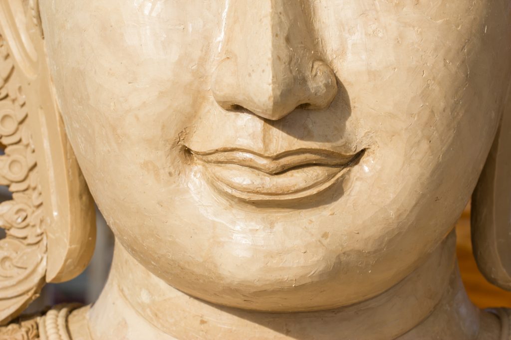buddha mouth makes of wax