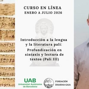 Read more about the article Curso Online: Introducción a la Lengua y Literatura Pali: Profundización en Sintaxis y Lectura de Textos (Pali III)