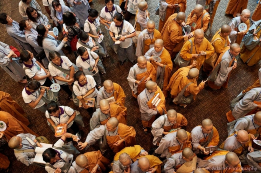 Visitantes a la 15ª Conferencia Sakyadhita. Imagen cortesía de la Asociación Internacional Sakyadhita de Mujeres Budistas. Fotógrafo Olivier Adam